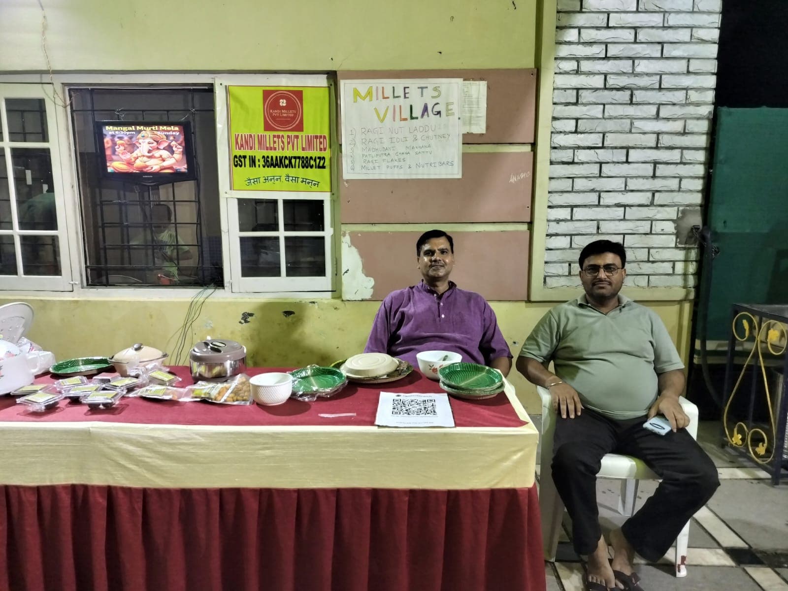 Consumers exploring Kandimillets products